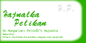 hajnalka pelikan business card